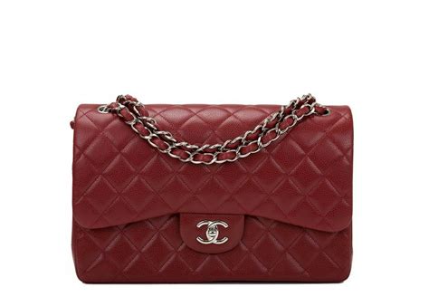 Chanel Classic Double Flap Quilted Caviar Silver